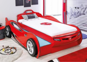 CARBED Кровать-машина Coupe с выдвижной кроватью Red 20.03.1306.00 в Минусинске - minusinsk.katalogmebeli.com | фото 1