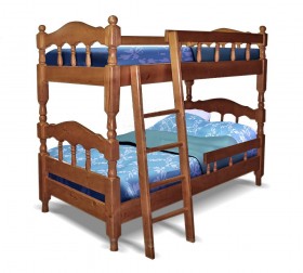 Детская двухъярусная кровать Точенка Венге 2 Распродажа в Минусинске - minusinsk.katalogmebeli.com | фото