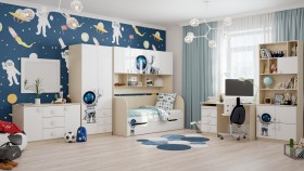 Детская комната Санни (Белый/корпус Клен) в Минусинске - minusinsk.katalogmebeli.com | фото 3