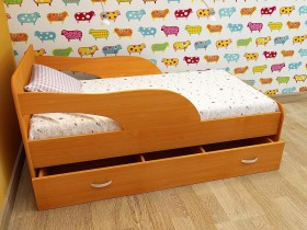 Кровать детская Максимка Млечный дуб/Венге в Минусинске - minusinsk.katalogmebeli.com | фото 4