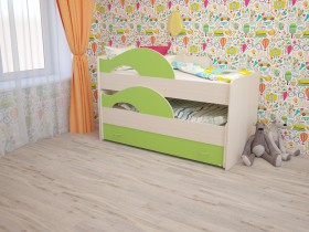Кровать детская Радуга 1600 Млечный дуб/Венге в Минусинске - minusinsk.katalogmebeli.com | фото 8