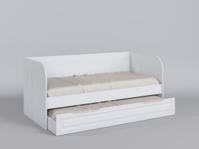 Диван-кровать Классика (Белый/корпус Выбеленное дерево) в Минусинске - minusinsk.katalogmebeli.com | фото