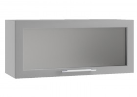 Гарда ПГС 800 шкаф верхний горизонтальный со стеклом Белый в Минусинске - minusinsk.katalogmebeli.com | фото