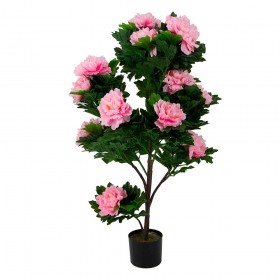 Искусственные растения Пион розовый MK-7411-HP Темно-зеленый в Минусинске - minusinsk.katalogmebeli.com | фото