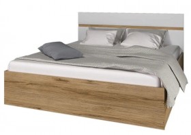 Ким кровать 1,4 (Дуб сонома/белый глянец) в Минусинске - minusinsk.katalogmebeli.com | фото