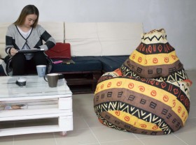 Кресло-груша Большое-Африка в Минусинске - minusinsk.katalogmebeli.com | фото 4