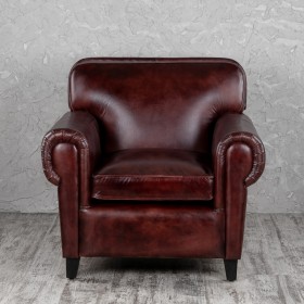 Кресло кожаное Элегант (Бордовый) в Минусинске - minusinsk.katalogmebeli.com | фото 7