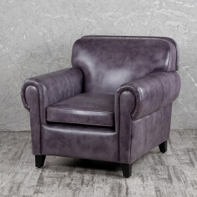 Кресло кожаное Элегант (Фиолетовый) в Минусинске - minusinsk.katalogmebeli.com | фото