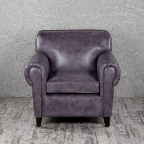 Кресло кожаное Элегант (Фиолетовый) в Минусинске - minusinsk.katalogmebeli.com | фото 4