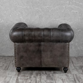 Кресло кожаное Лофт Честер (акация) в Минусинске - minusinsk.katalogmebeli.com | фото 7