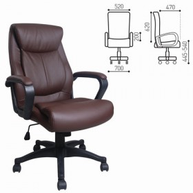 Кресло офисное BRABIX Enter EX-511 (коричневый) в Минусинске - minusinsk.katalogmebeli.com | фото