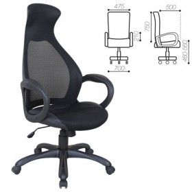 Кресло офисное BRABIX Genesis EX-517 (черное) в Минусинске - minusinsk.katalogmebeli.com | фото