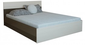 Кровать 0,8м Юнона с настилом (Венге / Дуб) в Минусинске - minusinsk.katalogmebeli.com | фото 2