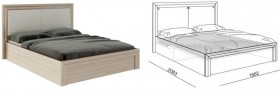 Кровать 1,6 Глэдис (М32) с подъемным механизмом Распродажа в Минусинске - minusinsk.katalogmebeli.com | фото 2