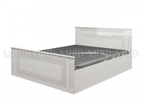 Кровать Афина-1 1,4 м (Белый/Белый глянец) в Минусинске - minusinsk.katalogmebeli.com | фото
