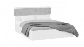 Кровать без ПМ «Нео» Тип 1 Белый/Ателье светлый в Минусинске - minusinsk.katalogmebeli.com | фото