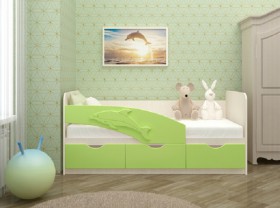 Кровать детская 1,6м Дельфин (Розовый металлик) в Минусинске - minusinsk.katalogmebeli.com | фото 2