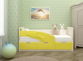 Кровать детская 1,6м Дельфин (Розовый металлик) в Минусинске - minusinsk.katalogmebeli.com | фото 3