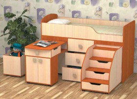 Кровать детская Фея 1.6 Венге/Дуб молочный в Минусинске - minusinsk.katalogmebeli.com | фото 3