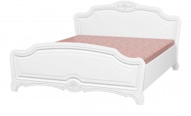 Кровать двойная 1400х2000 (комплект) Лотос (Белый/Белый Глянец) в Минусинске - minusinsk.katalogmebeli.com | фото