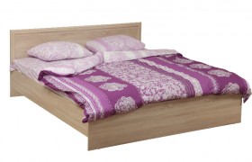 Кровать двойная 21.52 (дуб сонома/отк-мех/1400) в Минусинске - minusinsk.katalogmebeli.com | фото