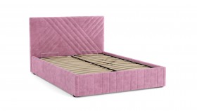 Кровать Гамма ш. 1400 (без основания для хранения) (велюр тенерифе розовый) в Минусинске - minusinsk.katalogmebeli.com | фото 3