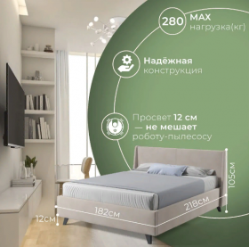Кровать "Лорен" 1400х2000 в Минусинске - minusinsk.katalogmebeli.com | фото 5