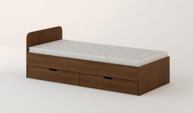 Кровать с ящиками 900 (Орех темный) в Минусинске - minusinsk.katalogmebeli.com | фото