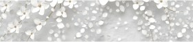 Кухонный фартук КМ 481 Абстракция цветы бетон в Минусинске - minusinsk.katalogmebeli.com | фото