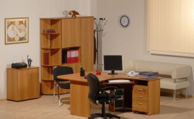 Мебель для персонала Рубин 42 Светлый миланский орех в Минусинске - minusinsk.katalogmebeli.com | фото 2