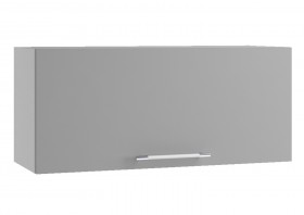 Монца ГВПГ 800 Шкаф верхний горизонтальный глубокий высокий (Белый софт/корпус Серый) в Минусинске - minusinsk.katalogmebeli.com | фото