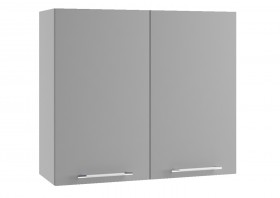 Монца ВП 800 шкаф верхний высокий (Белый софт/корпус Серый) в Минусинске - minusinsk.katalogmebeli.com | фото