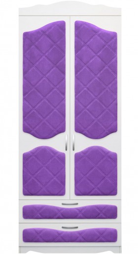 Шкаф 2-х створчатый с ящиками серии Иллюзия 32 Фиолетовый в Минусинске - minusinsk.katalogmebeli.com | фото