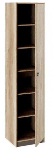 Шкаф для белья «Пилигрим» (Дуб Каньон светлый, Фон серый) в Минусинске - minusinsk.katalogmebeli.com | фото 2