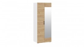 Шкаф для одежды 2-х дверный «Нео» Белый/Ателье темный в Минусинске - minusinsk.katalogmebeli.com | фото
