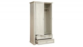 Шкаф для одежды "Сохо" (бетон пайн белый/2 ящика/зеркало) в Минусинске - minusinsk.katalogmebeli.com | фото 3