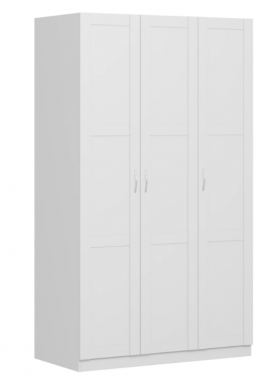 Шкаф трехдверный Пегас сборный белый в Минусинске - minusinsk.katalogmebeli.com | фото