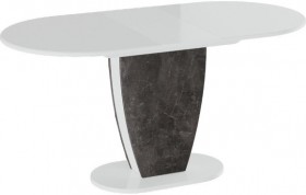 Стол обеденный «Монреаль» Тип 1 (Белый глянец/Моод темный) в Минусинске - minusinsk.katalogmebeli.com | фото 2
