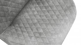 Стул «Оливер» К1С Черный муар/Микровелюр Wellmart Silver в Минусинске - minusinsk.katalogmebeli.com | фото 3