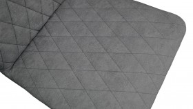 Стул «Стенли» К1С Черный муар/Микровелюр Duna Steel в Минусинске - minusinsk.katalogmebeli.com | фото 3