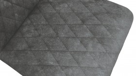 Стул «Стенли» К3 Черный муар/Микровелюр Wellmart Graphite в Минусинске - minusinsk.katalogmebeli.com | фото 3