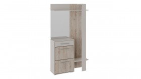Шкаф для одежды «Нуар» тип 1 Фон серый/Дуб сонома в Минусинске - minusinsk.katalogmebeli.com | фото 2