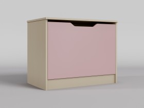 Ящик для игрушек Грэйси (Розовый/корпус Клен) в Минусинске - minusinsk.katalogmebeli.com | фото